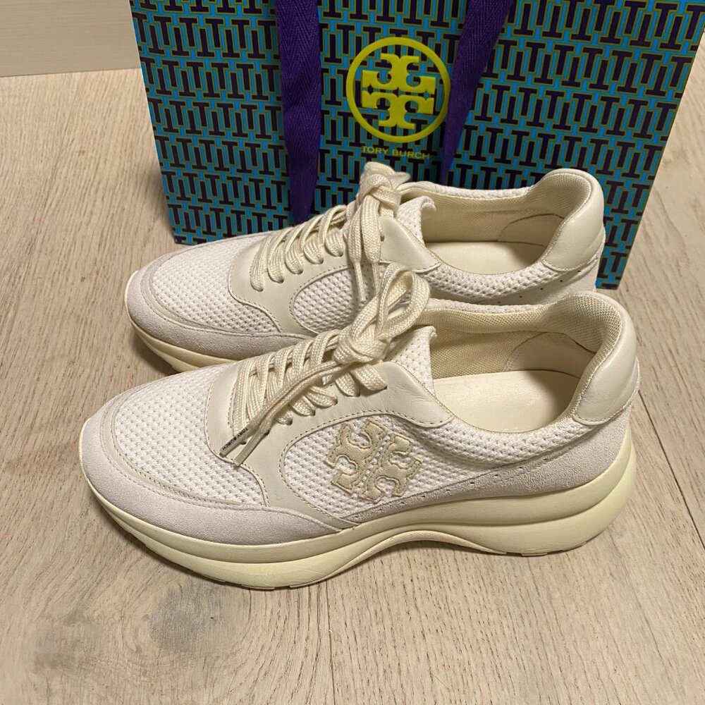 Tory Burch Cream/Off-White Women's Sneakers - Picture 3 of 13